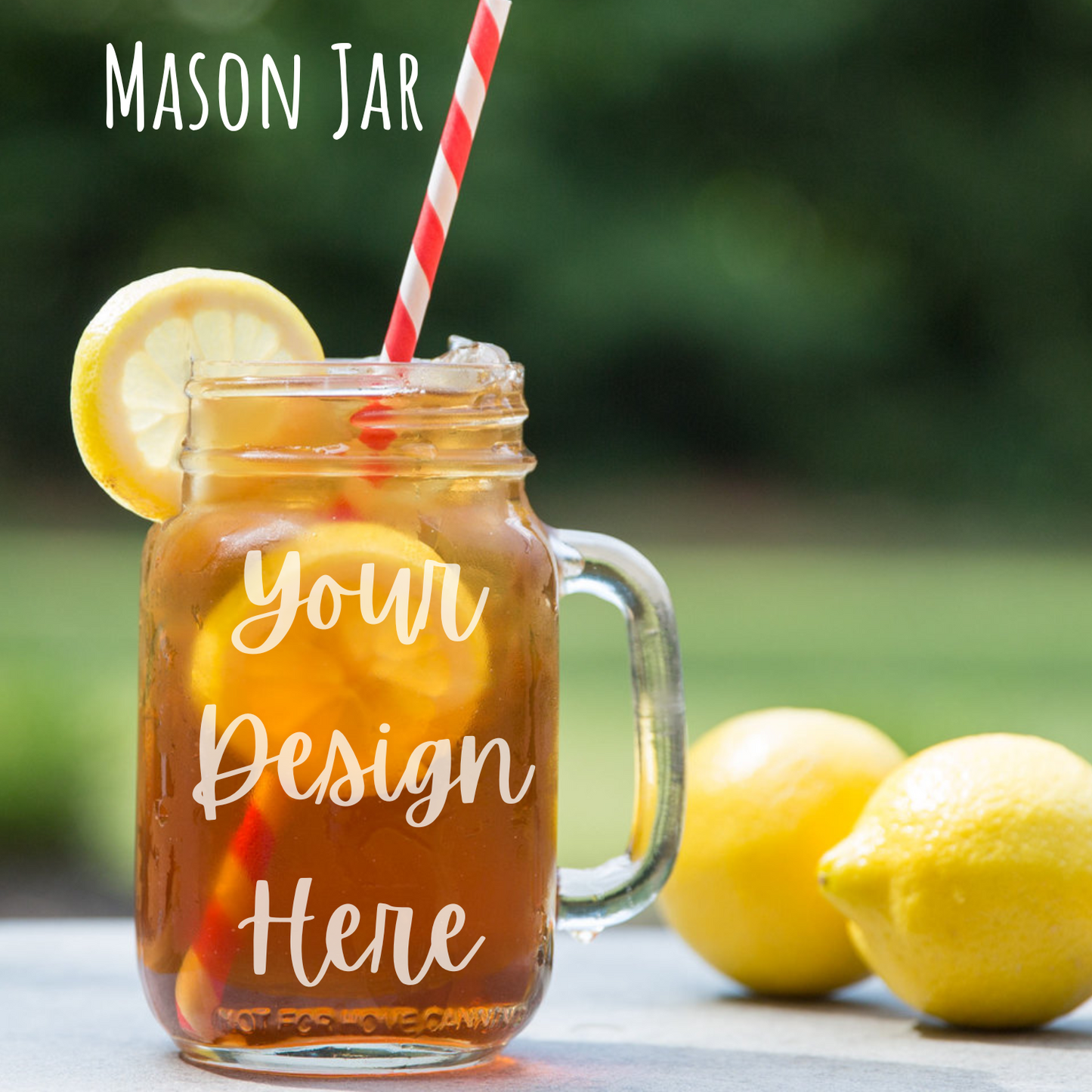 Personalized Etched Mason Jar